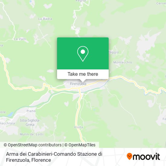 Arma dei Carabinieri-Comando Stazione di Firenzuola map