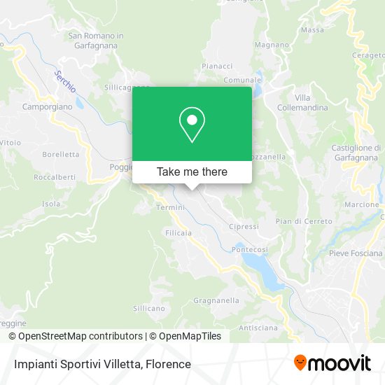 Impianti Sportivi Villetta map