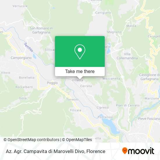 Az. Agr. Campavita di Marovelli Divo map