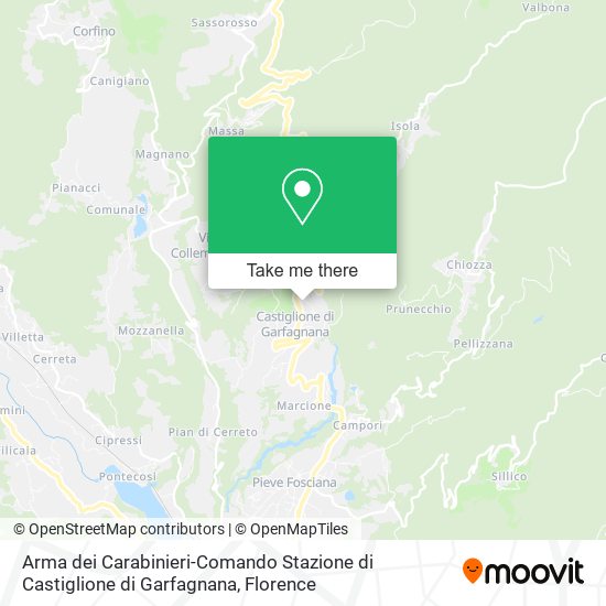 Arma dei Carabinieri-Comando Stazione di Castiglione di Garfagnana map