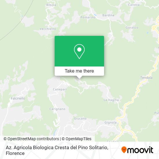 Az. Agricola Biologica Cresta del Pino Solitario map