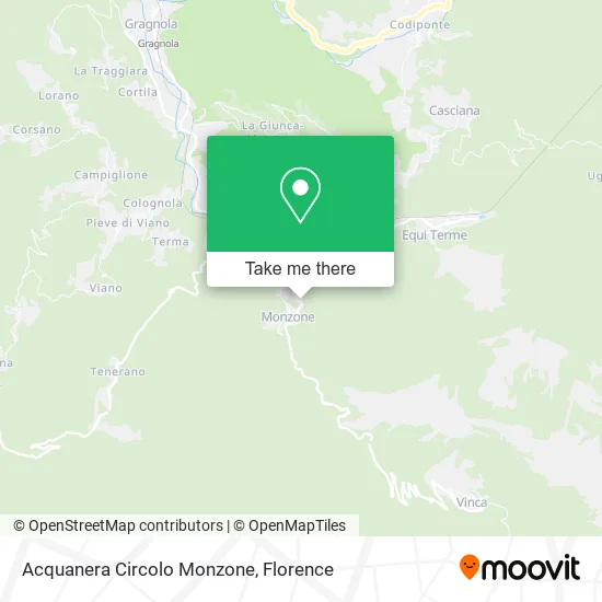 Acquanera Circolo Monzone map