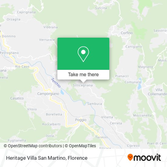 Heritage Villa San Martino map