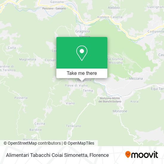 Alimentari Tabacchi Coiai Simonetta map