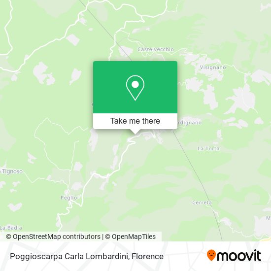 Poggioscarpa Carla Lombardini map