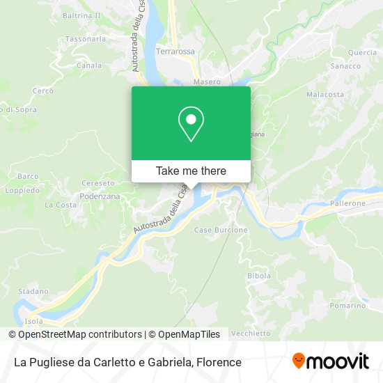 La Pugliese da Carletto e Gabriela map