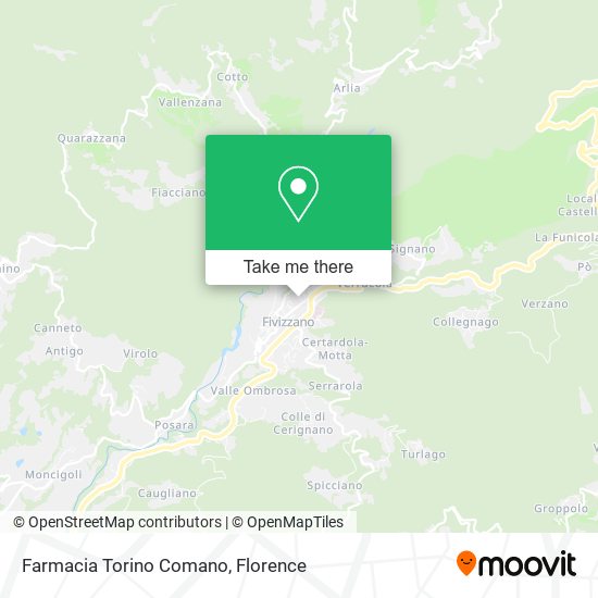 Farmacia Torino Comano map