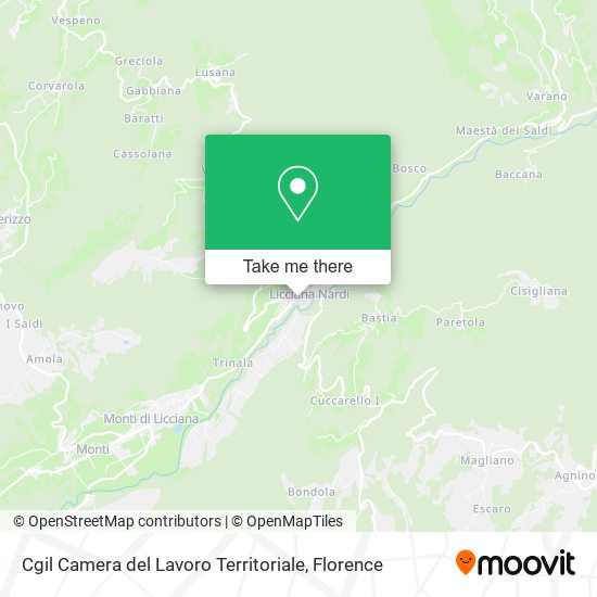 Cgil Camera del Lavoro Territoriale map