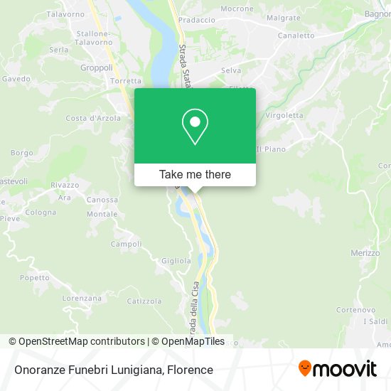 Onoranze Funebri Lunigiana map