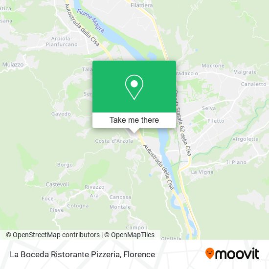 La Boceda Ristorante Pizzeria map