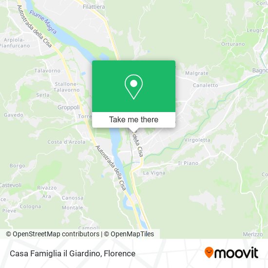 Casa Famiglia il Giardino map