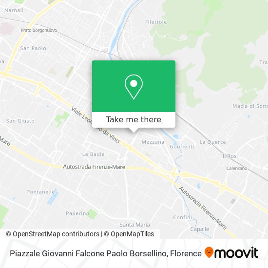 Piazzale Giovanni Falcone Paolo Borsellino map