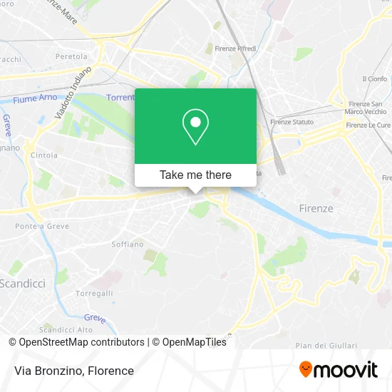 Via Bronzino map