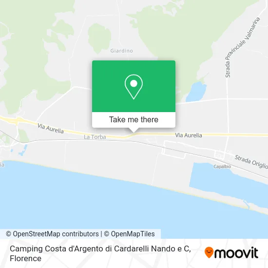 Camping Costa d'Argento di Cardarelli Nando e C map