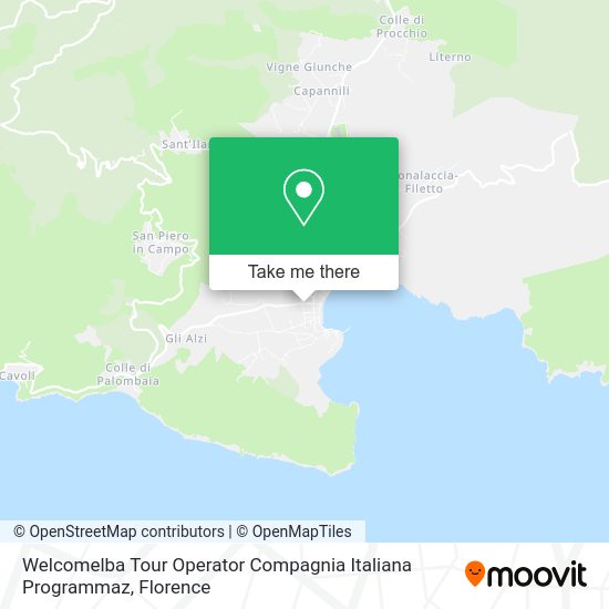 Welcomelba Tour Operator Compagnia Italiana Programmaz map
