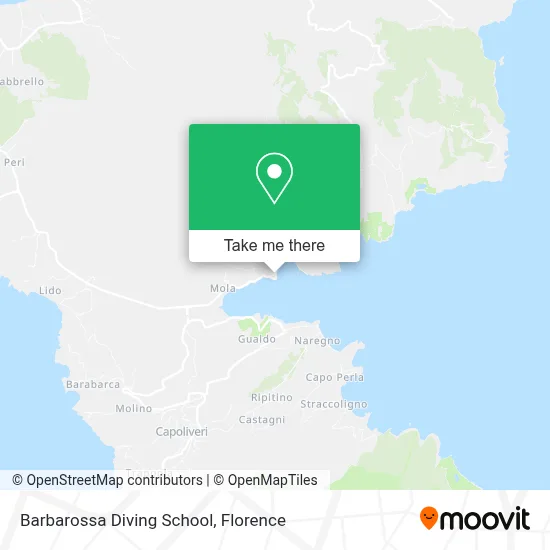 Barbarossa Diving School map