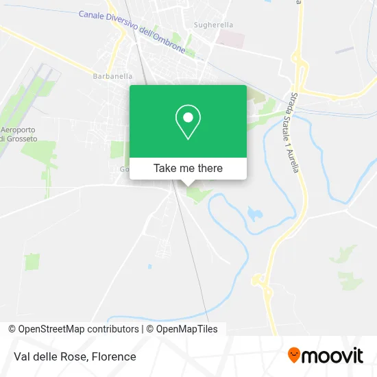 Val delle Rose map