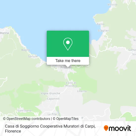Casa di Soggiorno Cooperativa Muratori di Carpi map