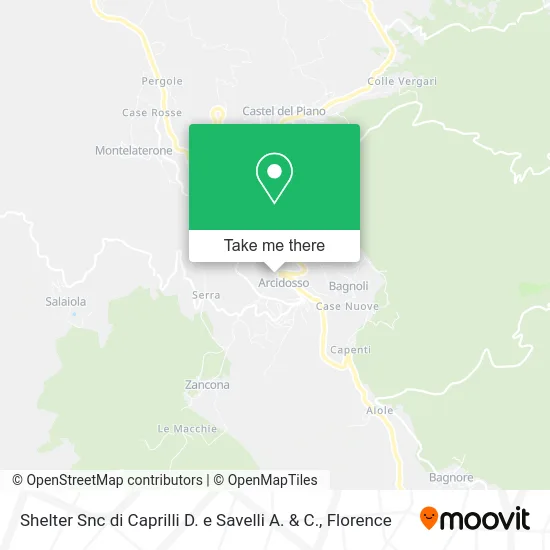 Shelter Snc di Caprilli D. e Savelli A. & C. map