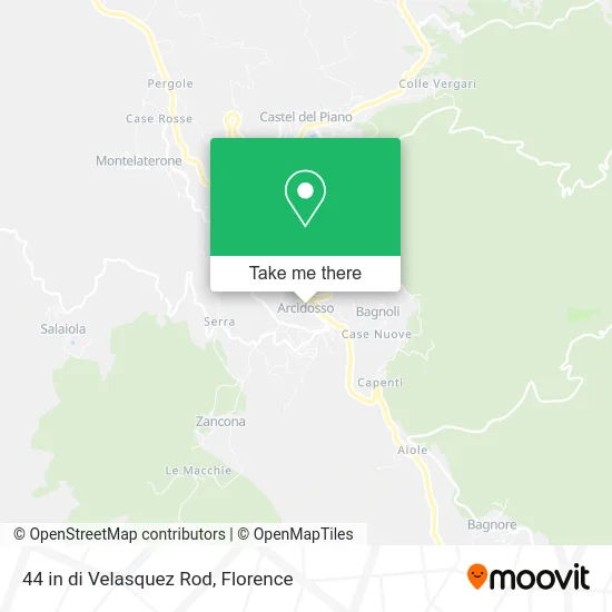 44 in di Velasquez Rod map