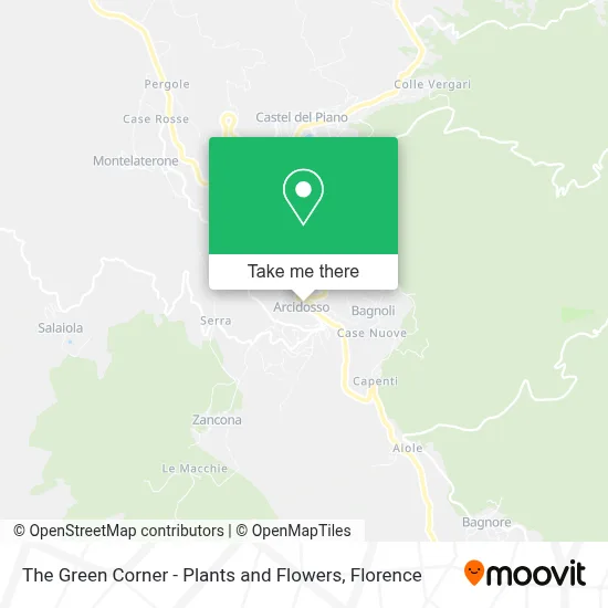 The Green Corner - Plants and Flowers map