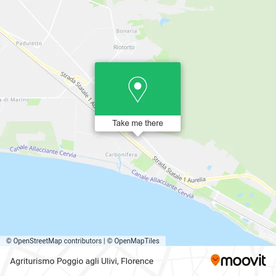 Agriturismo Poggio agli Ulivi map