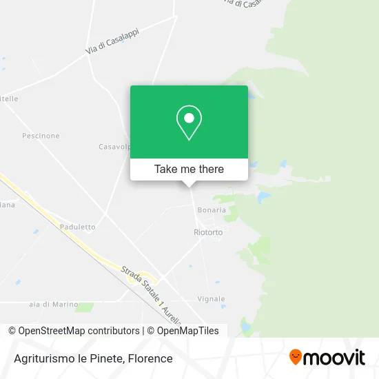 Agriturismo le Pinete map