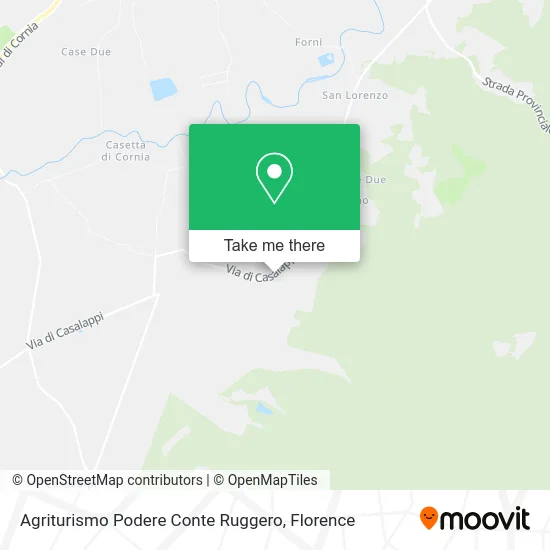 Agriturismo Podere Conte Ruggero map