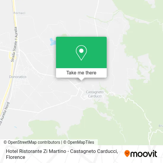 Hotel Ristorante Zi Martino - Castagneto Carducci map