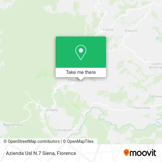 Azienda Usl N.7 Siena map