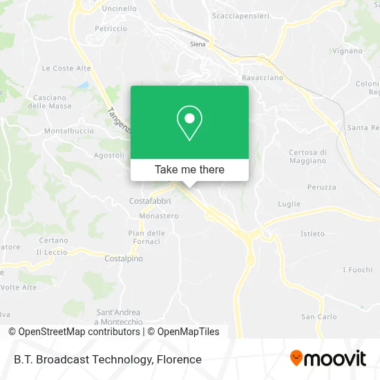 B.T. Broadcast Technology map