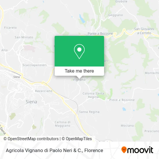 Agricola Vignano di Paolo Neri & C. map