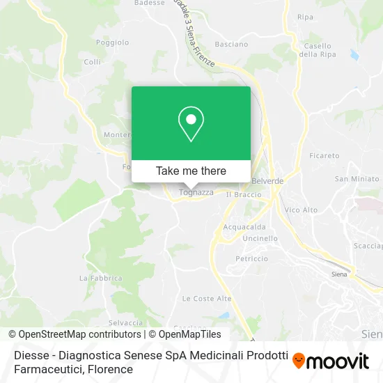 Diesse - Senese Diagnostics SpA Pharmaceutical Products map