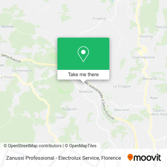 Zanussi Professional - Electrolux Service map