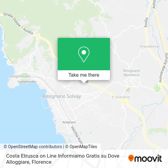 Costa Etrusca on Line Informiamo Gratis su Dove Alloggiare map