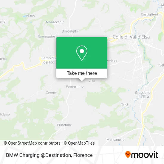 BMW Charging @Destination map