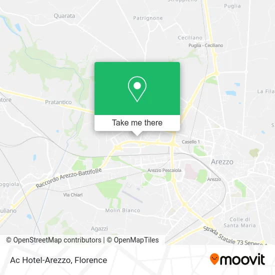 Ac Hotel-Arezzo map
