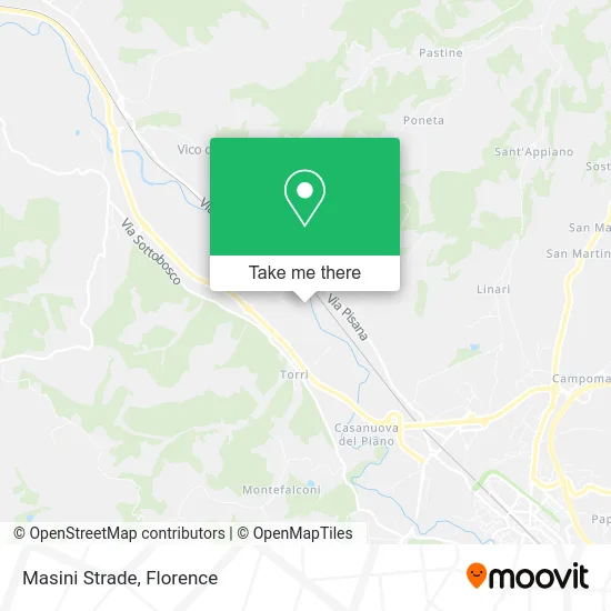 Masini Strade map