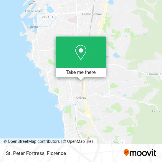 St. Peter Fortress map