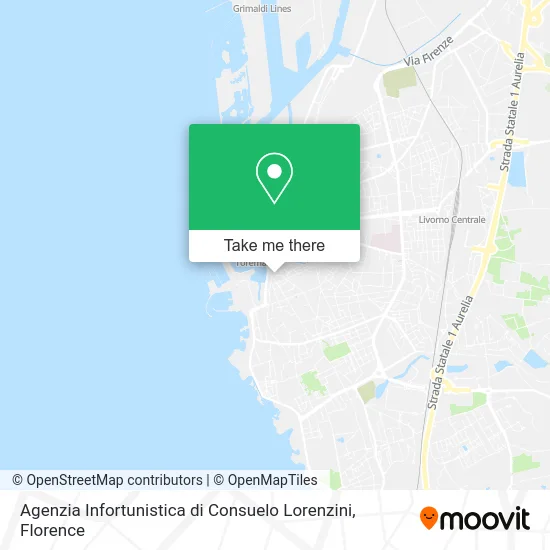 Agenzia Infortunistica di Consuelo Lorenzini map