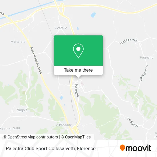 Palestra Club Sport Collesalvetti map