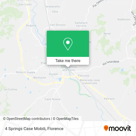 4 Springs Case Mobili map