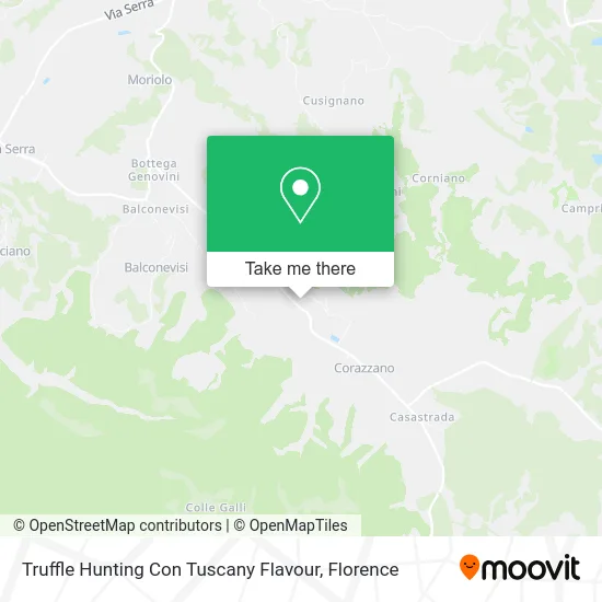 Truffle Hunting Con Tuscany Flavour map