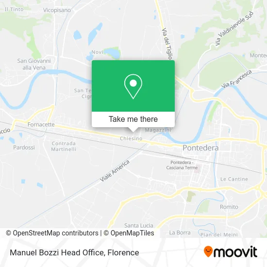 Manuel Bozzi Head Office map