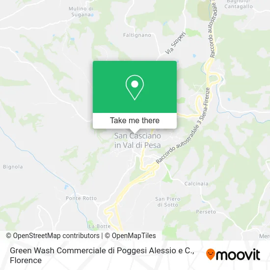 Green Wash Commerciale di Poggesi Alessio e C. map