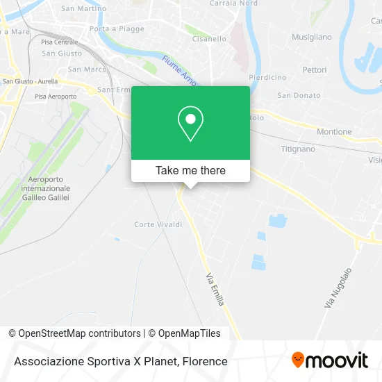 Associazione Sportiva X Planet map