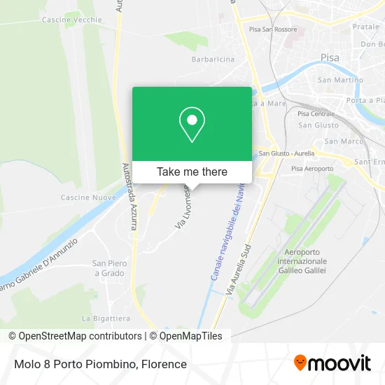 Molo 8 Porto Piombino map