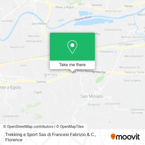 Trekking e Sport Sas di Francesi Fabrizio & C. map