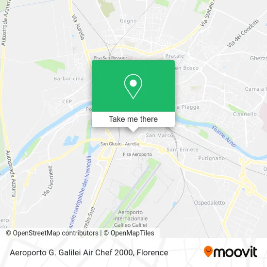 Aeroporto G. Galilei Air Chef 2000 map