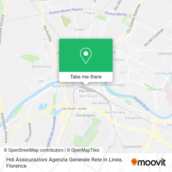 HDI Insurance General Agency Network Inline map